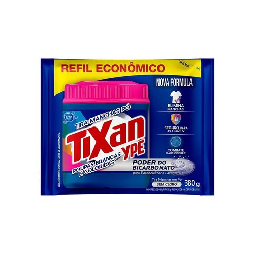 Tira Manchas em Pó Tixan Ypê Roupas Brancas e Coloridas 380g