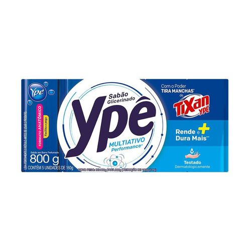 Sabão em Barra Ypê Multiativo 800g