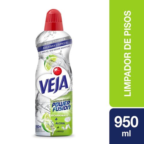 Veja Limpeza Pesada Power Fusion Limão Limpador de Pisos 950ml