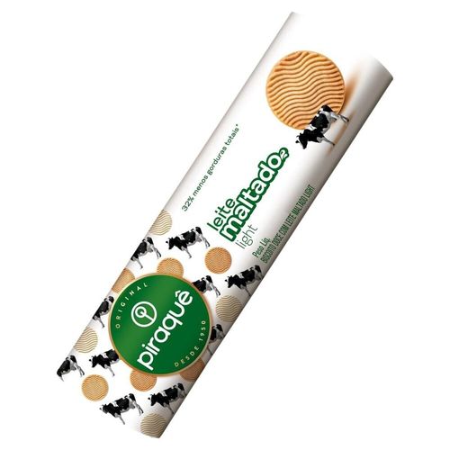Biscoito Leite Maltado Light Piraquê 132g