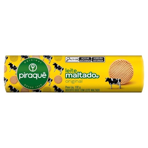 Biscoito Leite Maltado Original Piraquê 132g