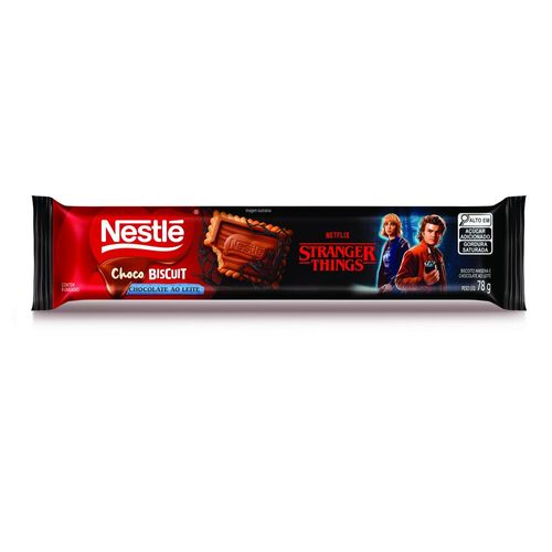 Biscoito com Chocolate Chocobiscuit NESTLÉ Ao Leite 78g