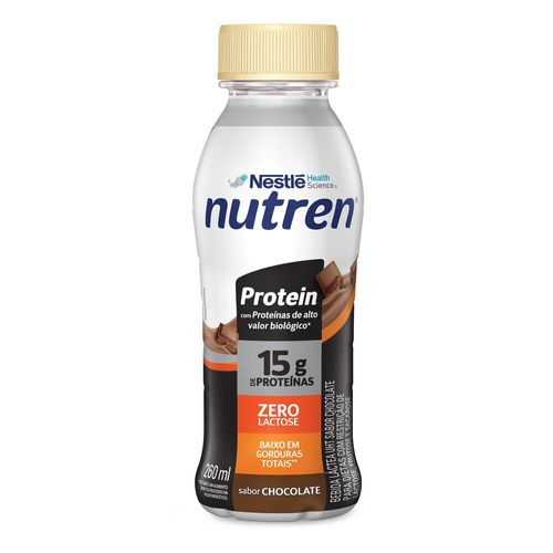 Bebida Láctea Nutren Protein 15g de proteínas Chocolate 260ml