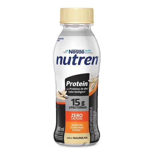 Bebida Láctea Nutren Protein 15g de proteínas Baunilha 260ml