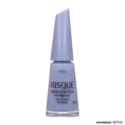 Esmalte Azul Risqué Bridgerton Infiltrada no Baile Cremoso  8ml