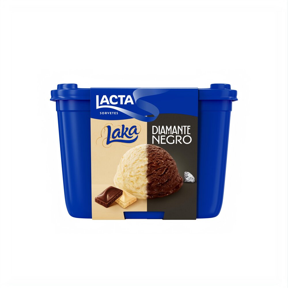 Sorvete Lacta Laka E Diamante Negro 1,5l