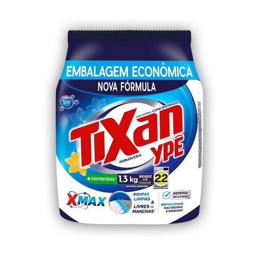 Sabão em Pó Tixan Ypê Primavera Sachê 1,3Kg
