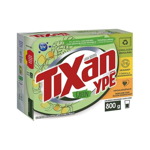 Sabão em Pó Tixan Ypê Green 800g