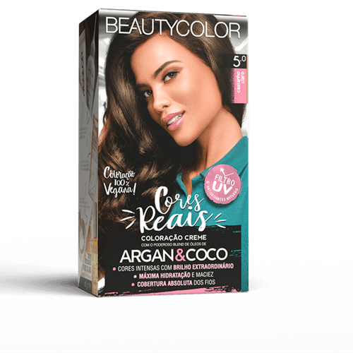 Tintura Permanente Beauty Color Creme 5.0 Castanho Claro