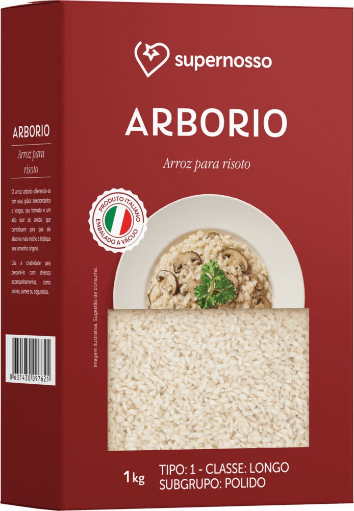 Arroz Arborio Italiano Supernosso 1Kg
