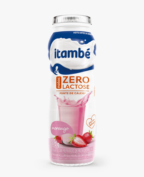 Iogurte  Itambé Parcialmente Desnatado Morango Zero Lactose 1,150G