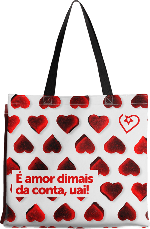 SACOLA RETORNAVEL SUPERNOSSO MEDIA UN - E AMOR DIMAIS DA CONTA, UAI!