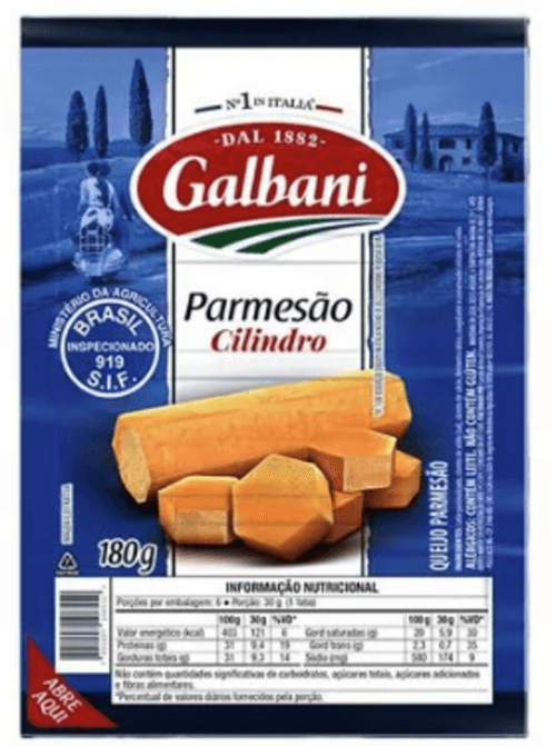 Queijo Parmesão Galbani Cilindro 180g