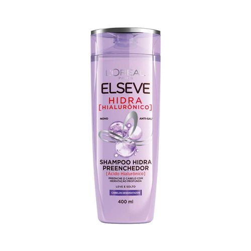 Shampoo Hidra Preenchedor L'oréal Paris Elseve Hidra Hialurônico Frasco 400ml