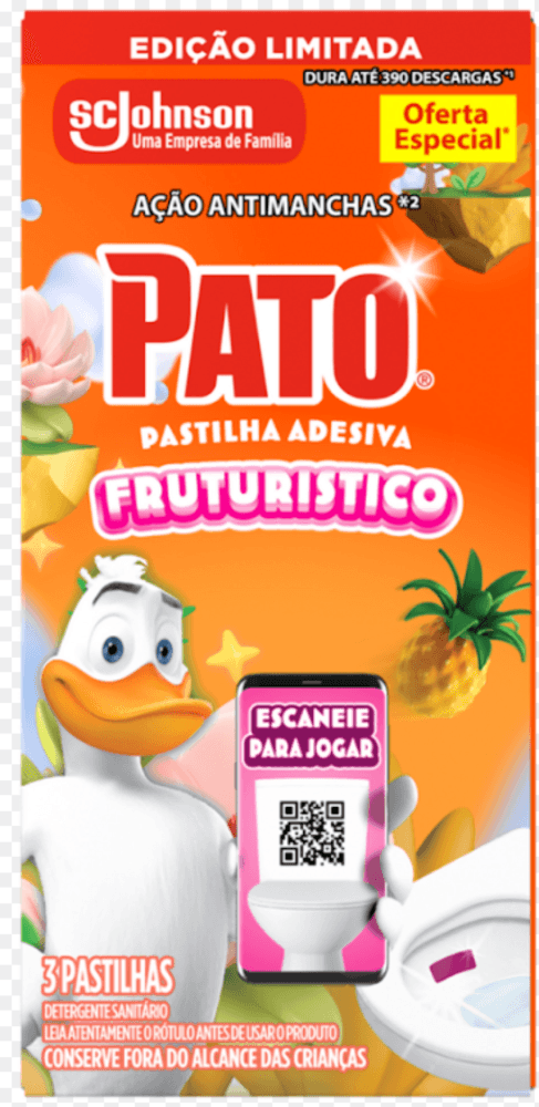 ODORIZADOR PASTILHA ADESIVA PATO 3UN OFERTA ESPECIAL EDICAO LIMITADA FRUTURISTICO