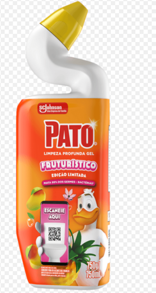 DESINFETANTE GEL PATO USO GERAL LIMPEZA PROFUNDA 750ML-SQUEEZE EDICAO LIMITADA FRUTURISTICO