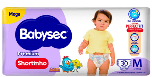 FD BABYSEC MEGA SHORTINHO PREMIUN MED 30UND