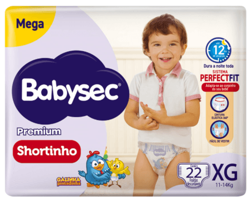FD BABYSEC MEGA SHORTINHO PREMIUN XG 22UND