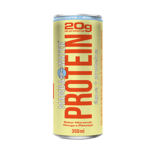 Agua Saborizada Mamba Water Protein Manga Maracujá e Pessego 350ml