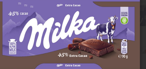 CHOCOLATE POLONES MILKA EXTRA CACAU 90G