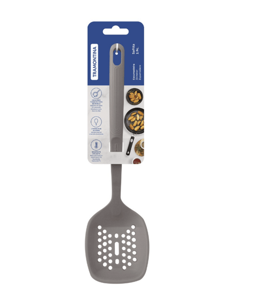 ESCUMADEIRA SILICONE TRAMONTINA SOFTTA CINZA