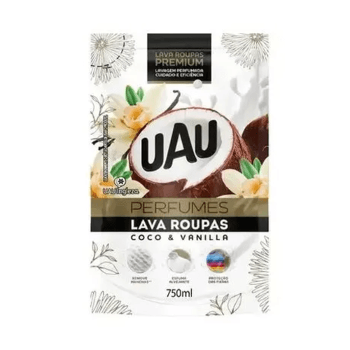 Lava Roupas Líquido Uau Coco e Vanilla 750ml