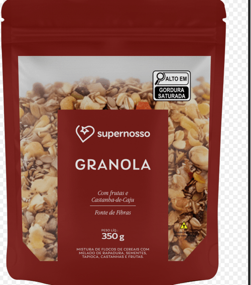 GRANOLA SUPERNOSSO 350G FRUTAS E CASTANHA CAJU
