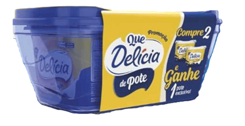 MARG DELICIA 500G C/ SAL 2 UN POTE PROMO