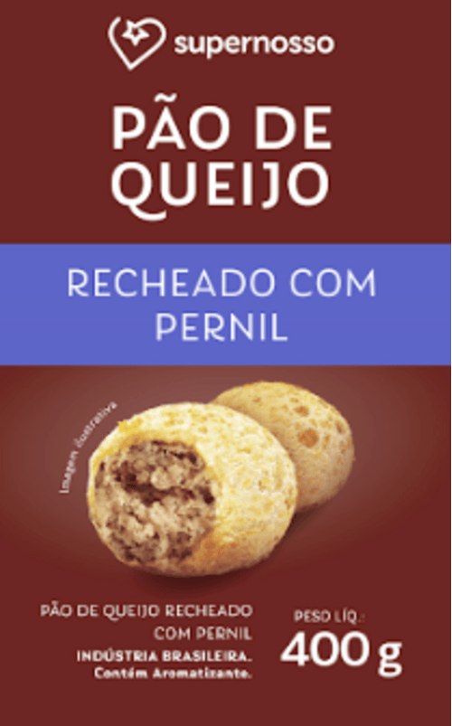 PAO DE QUEIJO RECHEADO SUPERNOSSO 400G-PC PERNIL