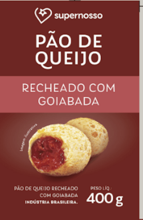 PAO DE QUEIJO RECHEADO SUPERNOSSO 400G-PC GOIABADA