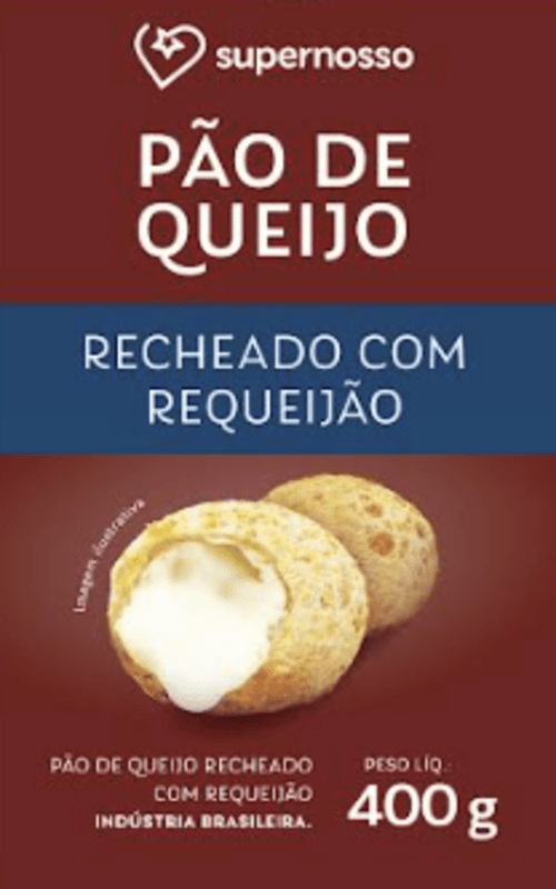PAO DE QUEIJO RECHEADO SUPERNOSSO 400G-PC REQUEIJAO