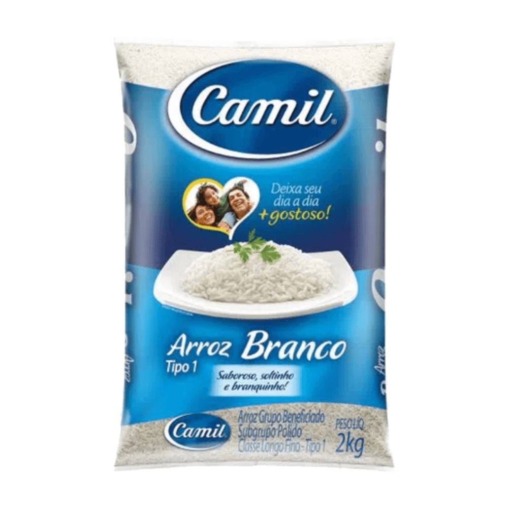 Arroz Branco Camil Pacote 2kg Tipo 1