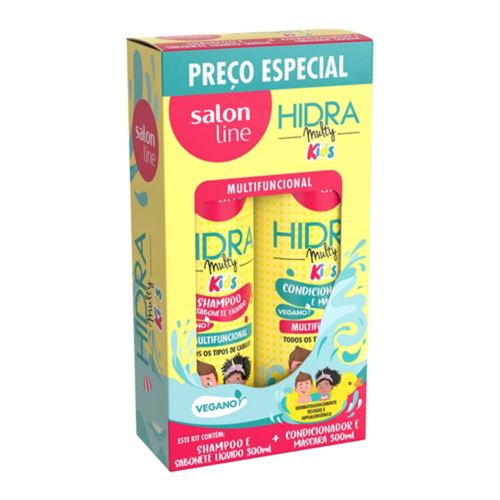 Kit Shampoo + Condicionador Salon Line Hidra Multy Kids 300ml