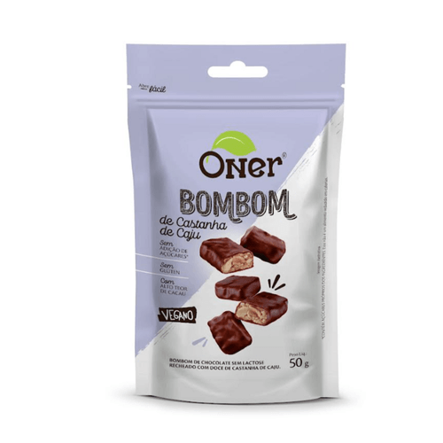 BOMBOM ONER  50G SEM LACTOSE -CASTANHA DE CAJU