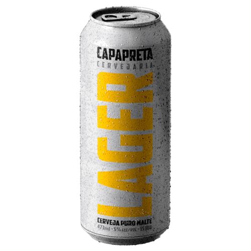 Cerveja Capapreta Puro Malte 473ml Lager