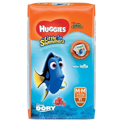 Fralda Huggies Little Swmmers M Praia/Pisc 11Un