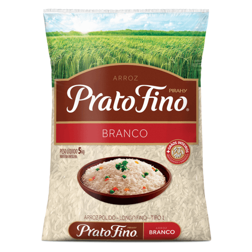 Arroz Branco Tipo 1 Prato Fino Pacote 5kg