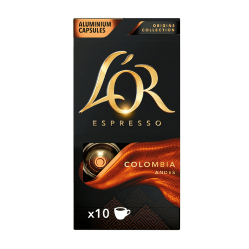 Café em Cápsula Torrado e Moído Espresso Colômbia L'or Origins Collection Caixa 52g 10 Unidades