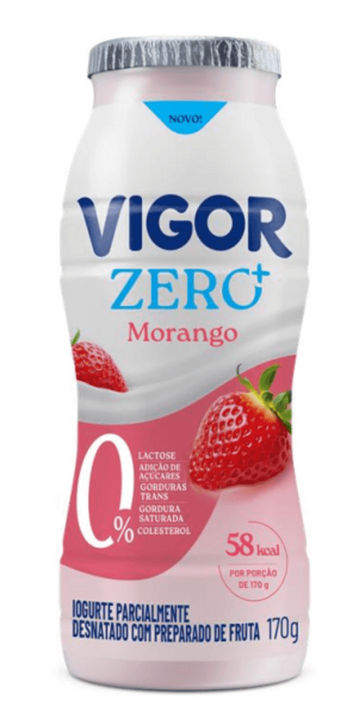 IOG LIQ VIGOR 170G MORANGO ZERO LACTOSE S/ AÇUCAR