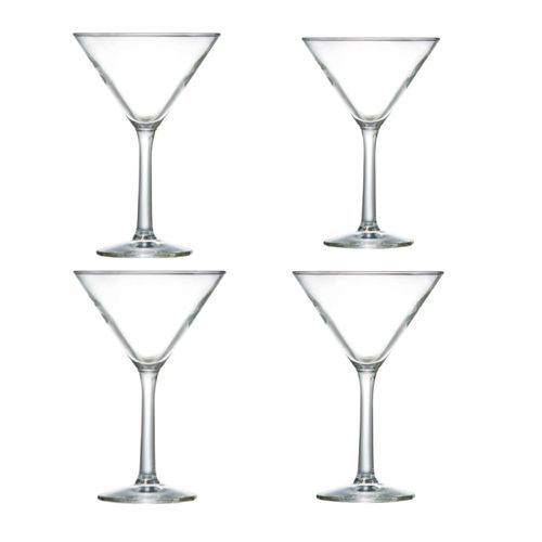 Taça de Martini Ruvolo Vidro 4 Unidades