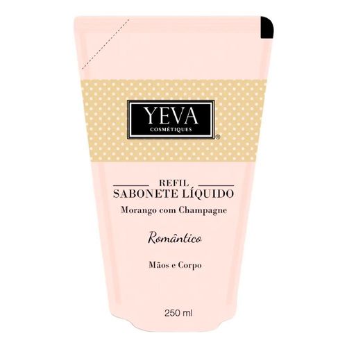 Sabonete Líquido Refil Yeva Romântico Morango Com Champagne 250ml