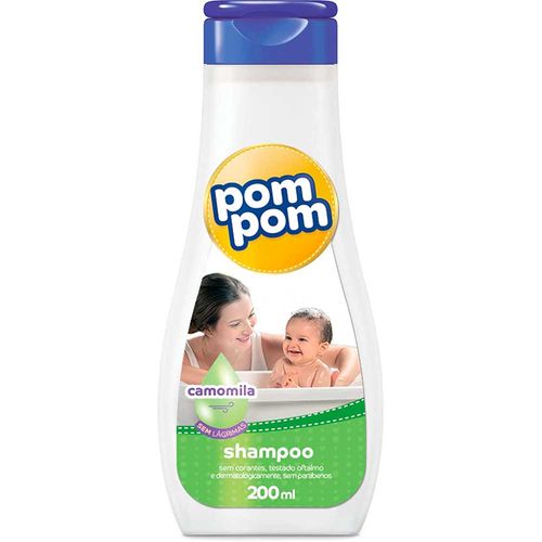 Shampoo Infantil Camomila Pom Pom Frasco 200ml