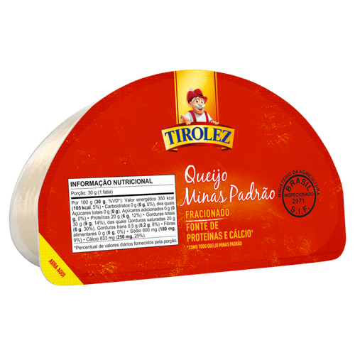 Queijo Minas Padrão Fracionado Tirolez 550g