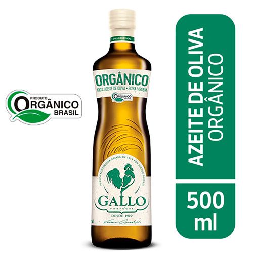 Azeite de Oliva Gallo Extra Virgem Orgânico 500ml