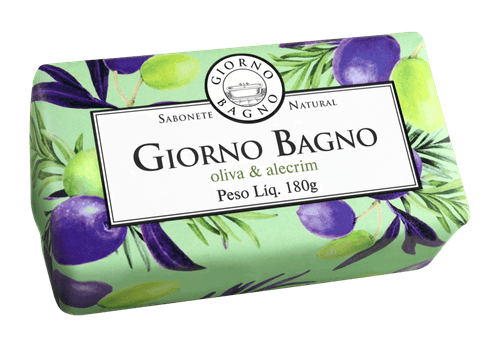 Sabonete Natural em Barra Olíva e Alecrim Giorno Bagno 180g