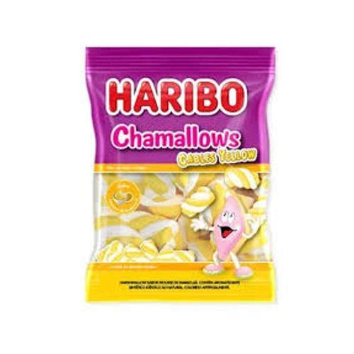 Marshmallow Mousse de Maracujá Cables Yellow Haribo Chamallows Pacote 250g