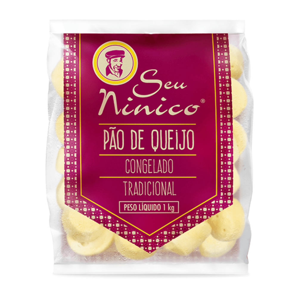 Pão de Queijo Seu Ninico Tradicional Congelado 750g
