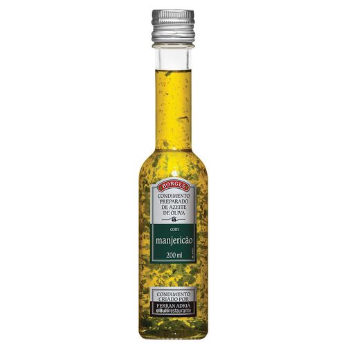 Azeite de Oliva com Manjericão Espanhol Borges Ferran Adrià Vidro 200ml