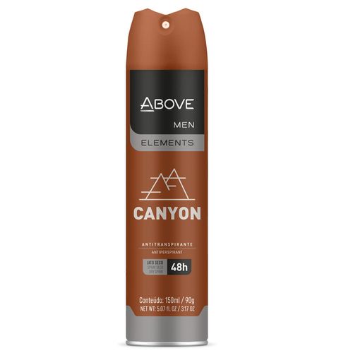 Antitranspirante Jato Seco Canyon 48h Above Men Elements 150ml Spray