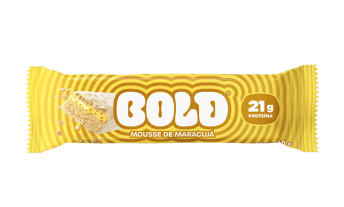 BARRA DE PROTEINA BOLD 60G 21G DE PROTEINA SABOR MOUSSE DE MARACUJA